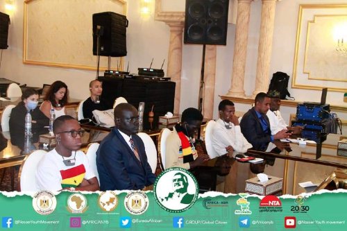 The young participants of the “Nasser International Leadership” Fellowship met with SDGs Agenda 2063 expert , Mrs Sarah Hamouda,  to discuss the role of African peer review mechanism (APRM) in promoting South-South cooperation