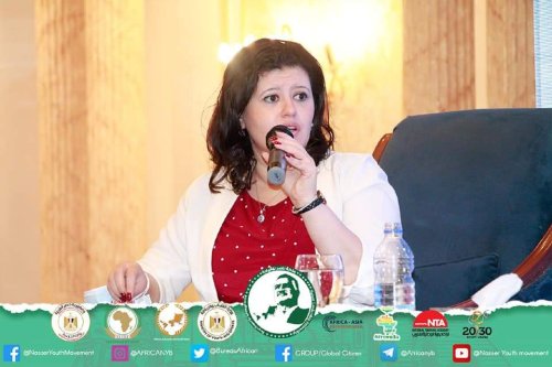 The young participants of the “Nasser International Leadership” Fellowship met with SDGs Agenda 2063 expert , Mrs Sarah Hamouda,  to discuss the role of African peer review mechanism (APRM) in promoting South-South cooperation