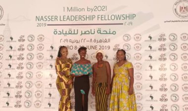 El Ministerio de "Juventud y Deportes" recibe a los jóvenes de África para participar en Nasser Fellowship para African Leadership