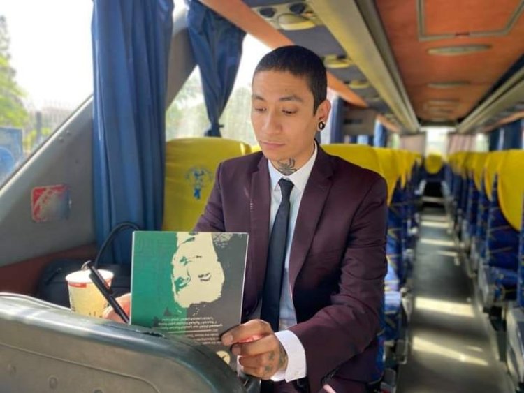 «Mateo villamil» graduado de la segunda edición de Nasser Fellowship para Leadership Internacional hablando en el Congreso Mundial de la Paz en las Naciones Unidas