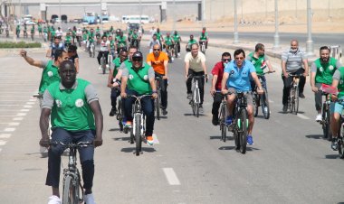 ماراثون رياضي بالمدينة الرياضية بالعاصمة الإدارية الجديدة ضمن فعاليات اليوم الثالث عشر من منحة ناصر