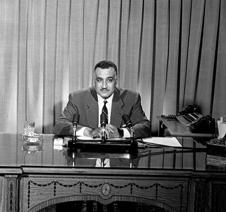 تصريح الرئيس جمال عبد الناصر إلى الأهرام عن المشكلة التى أثارتها إسرائيل حول الملاحة فى قناة السويس (حادث الباخرة الدانمركية "انجة توفت") عام ١٩٥٩