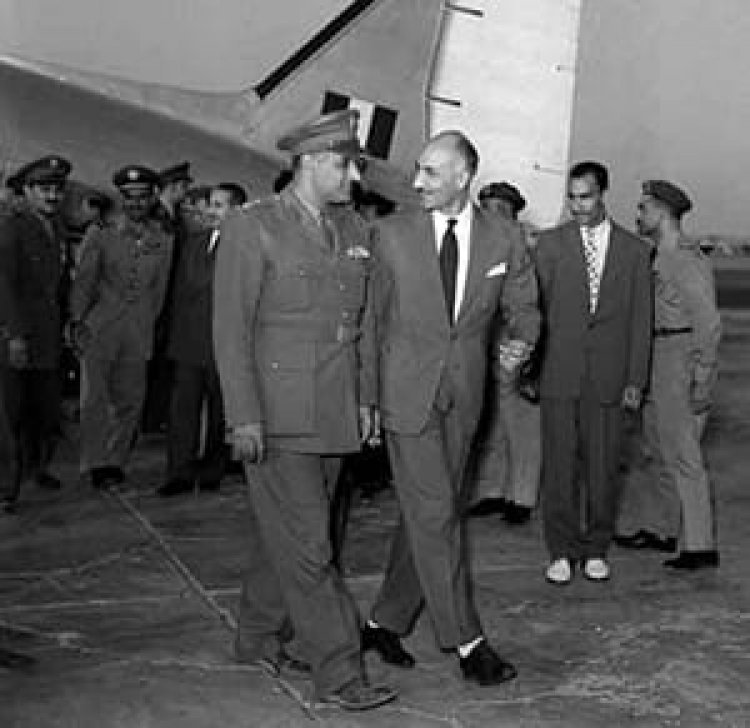 Visita del Presidente Jamal Abdel-Nasser a la Franja de Gaza en 1955