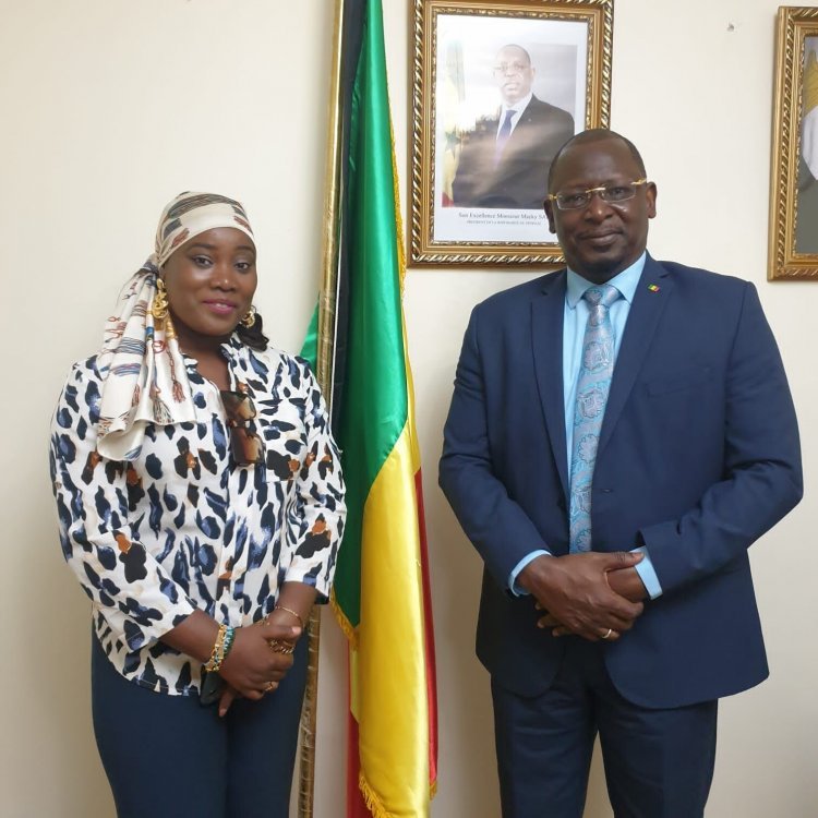 A graduate of Nasser Fellowship for International Leadership meets the Senegalese ambassador to Egypt