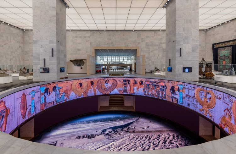 Le Musée National de la civilisation égyptienne... Modèle de simulation de l'évolution de l'histoire