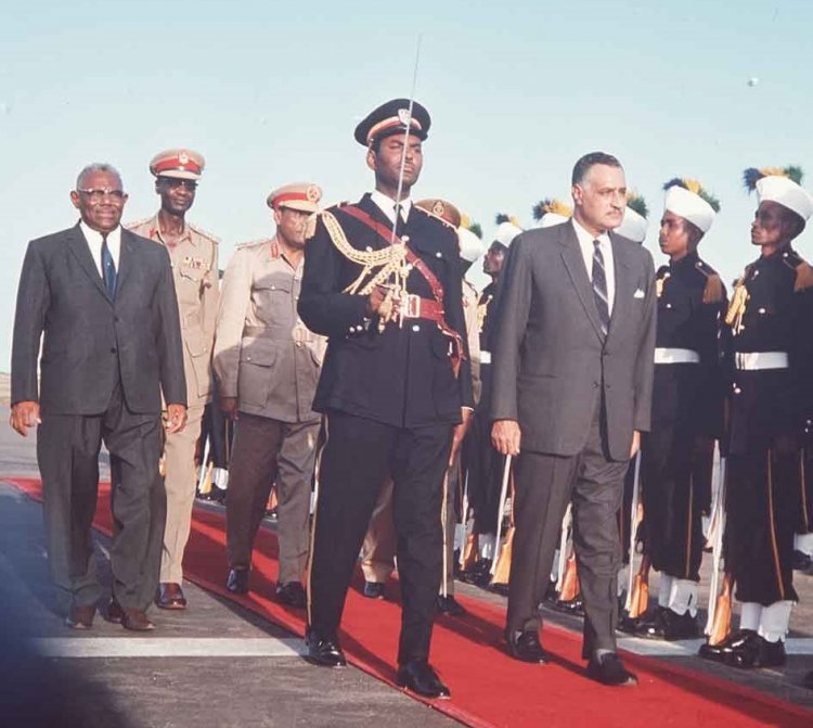 La visite du président Gamal Abdel Nasser au Soudan en 1967