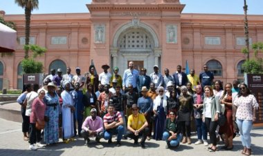 Nasser Fellowship youth visit the Egyptian Museum