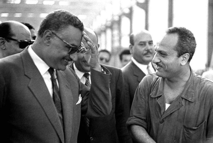 The Immortal leader Gamal Abdel Nasser... Labour is a unit which unites the force of the people.