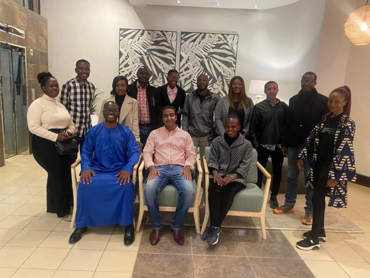 Ghazaly meets the youth of the Nasser Movement in Zambia