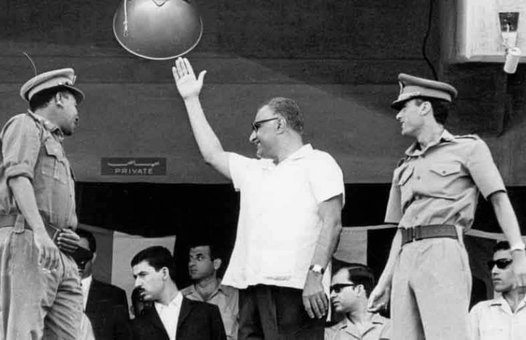Abdel Nasser na Katibu wa Taifa Kanali Gaddafi
