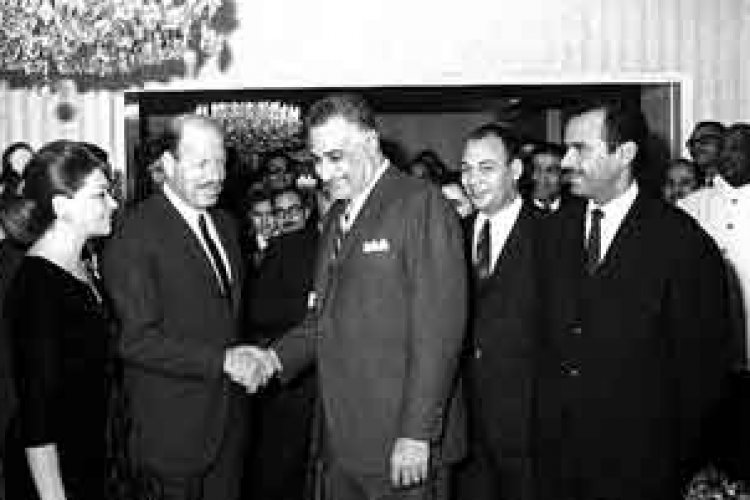 The Arab Embassy in Rabat Holds a Celebration in Honor of Abdel Nasser's Visit to Morocco and His Meeting with Arab Ambassadors.