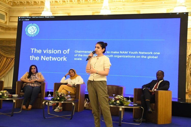 Séance-débat sur le rôle international de la jeunesse dans le cadre des activités de la huitième journée de la Bourse Nasser pour le leadership international